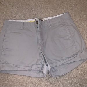 gray cotton shorts